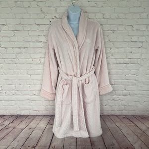 Lauren Ralph Lauren Black label light pink teddy robe size small